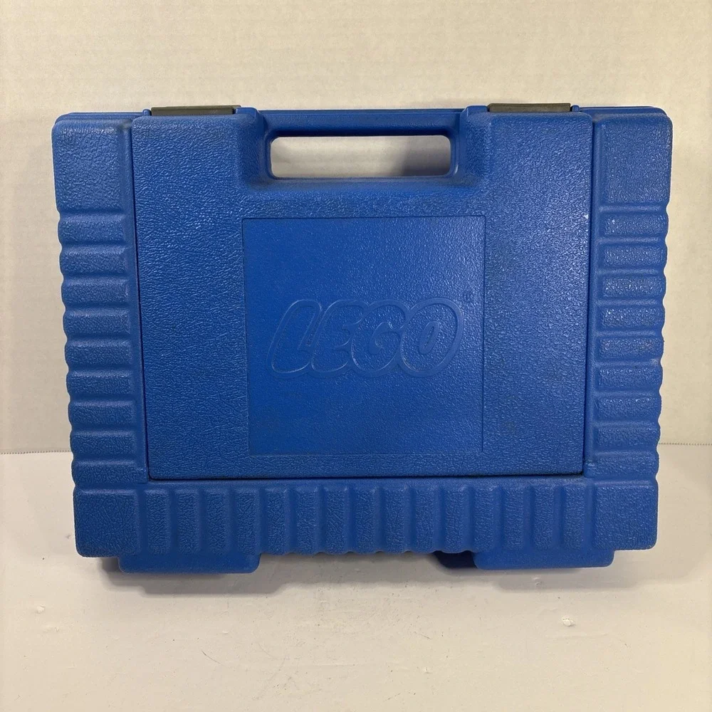 Vintage 1985 LEGO Blue Hard Shell Carrying Case Storage Organizer Briefcase